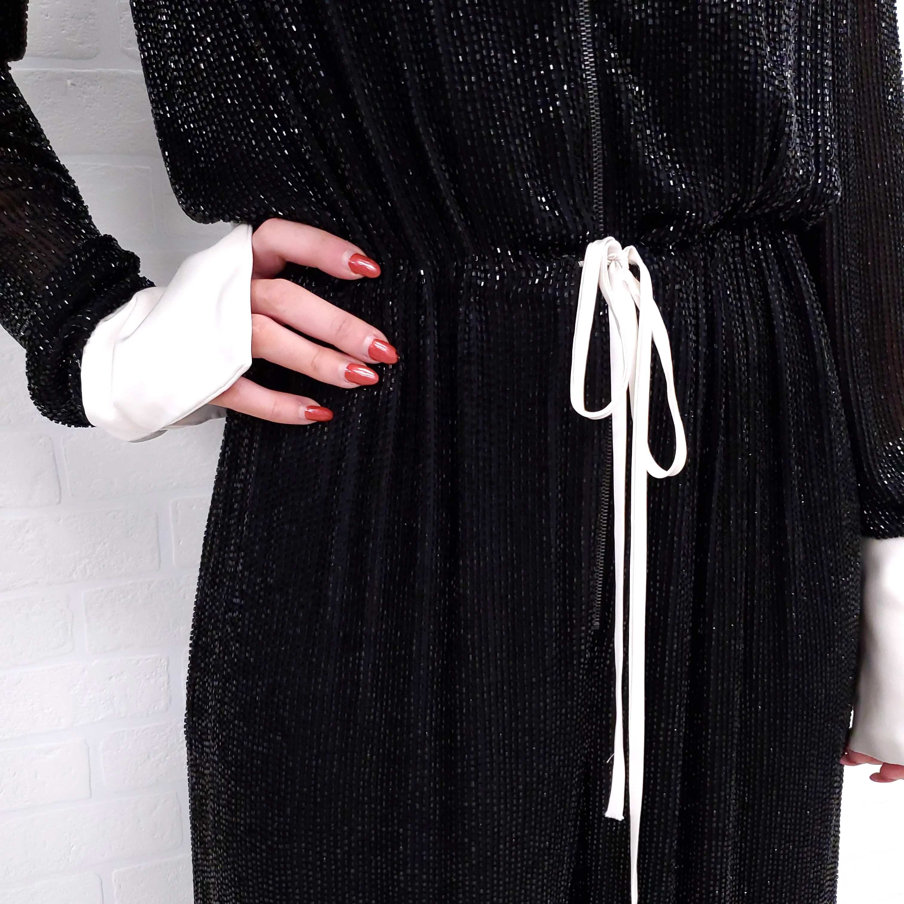 NAEEM KHAN SEQUIN JUMPSUIT - SIZE 8 - Image 3