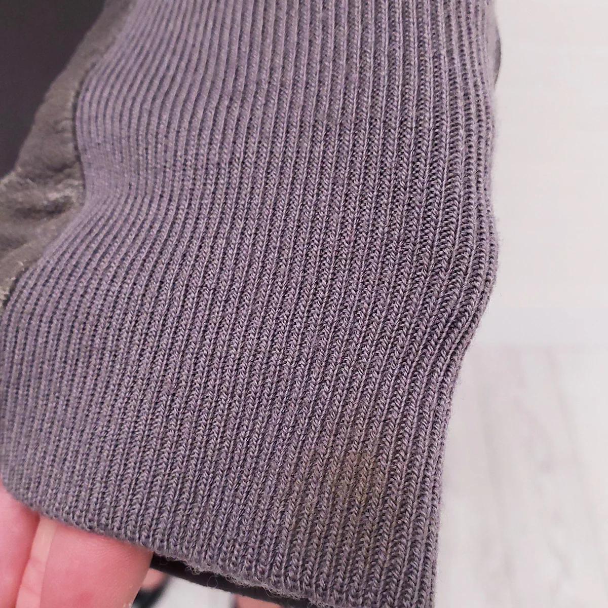 RICK OWENS DUST GREY LAMB LEATHER DRAPED JACKET - SIZE 10 - Image 6