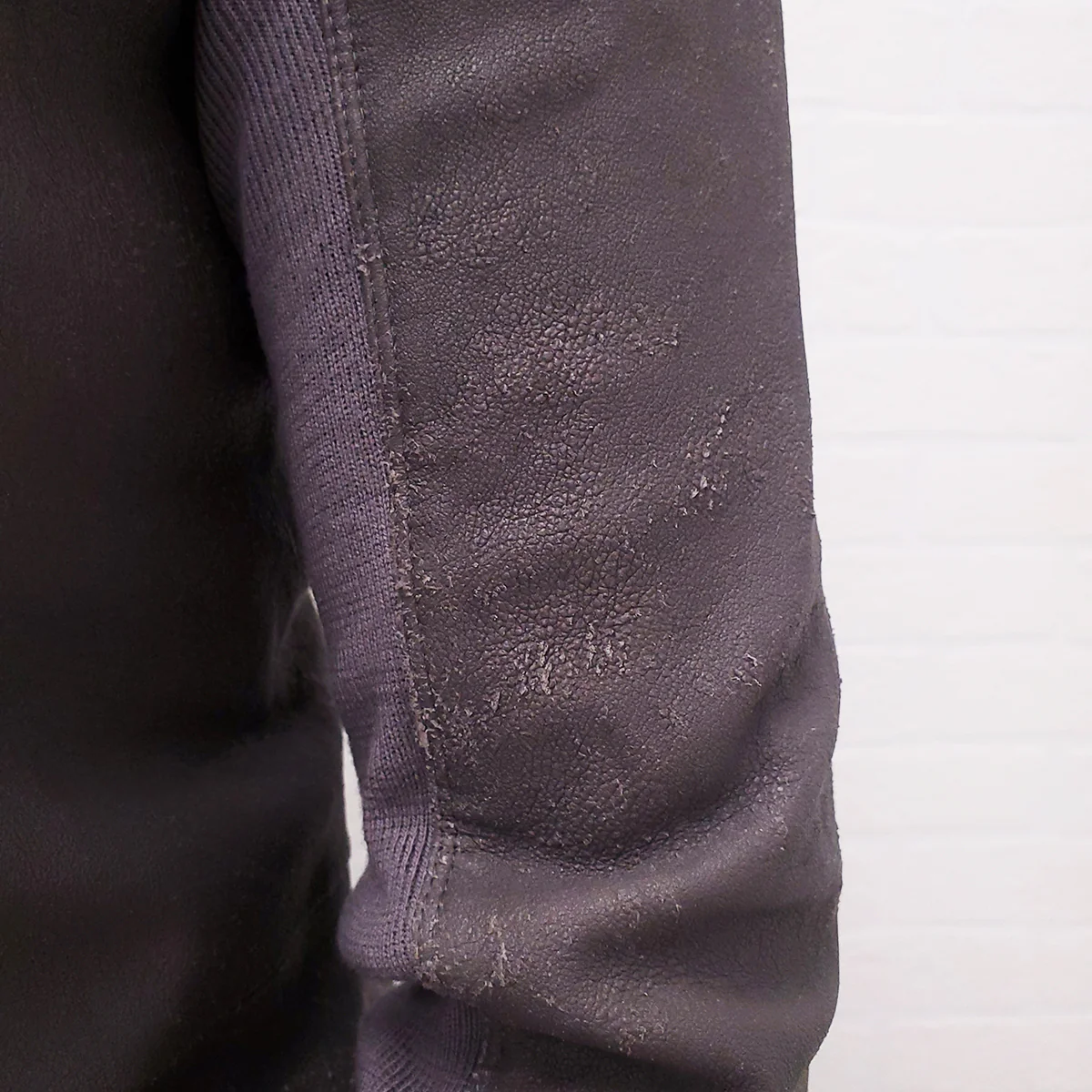 RICK OWENS DUST GREY LAMB LEATHER DRAPED JACKET - SIZE 10 - Image 7