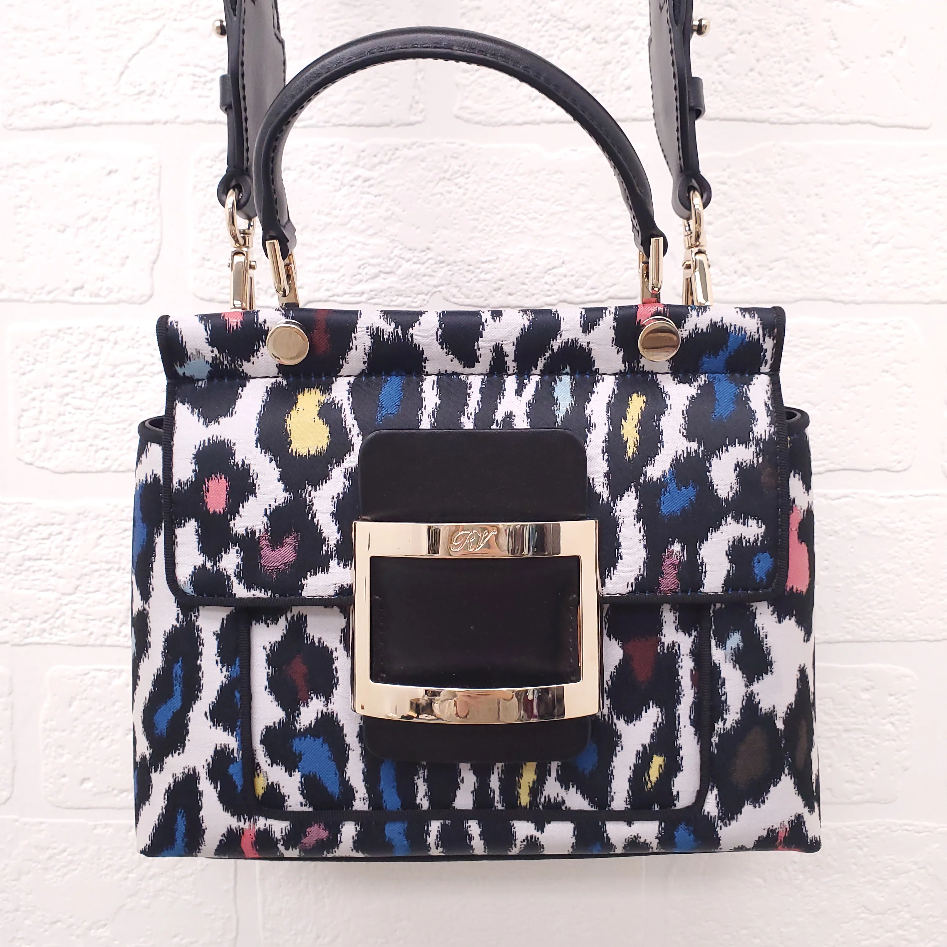 ROGER VIVIER BOWELS BAG WITH SEQUIN CROSSBODY STRAP - Image 10