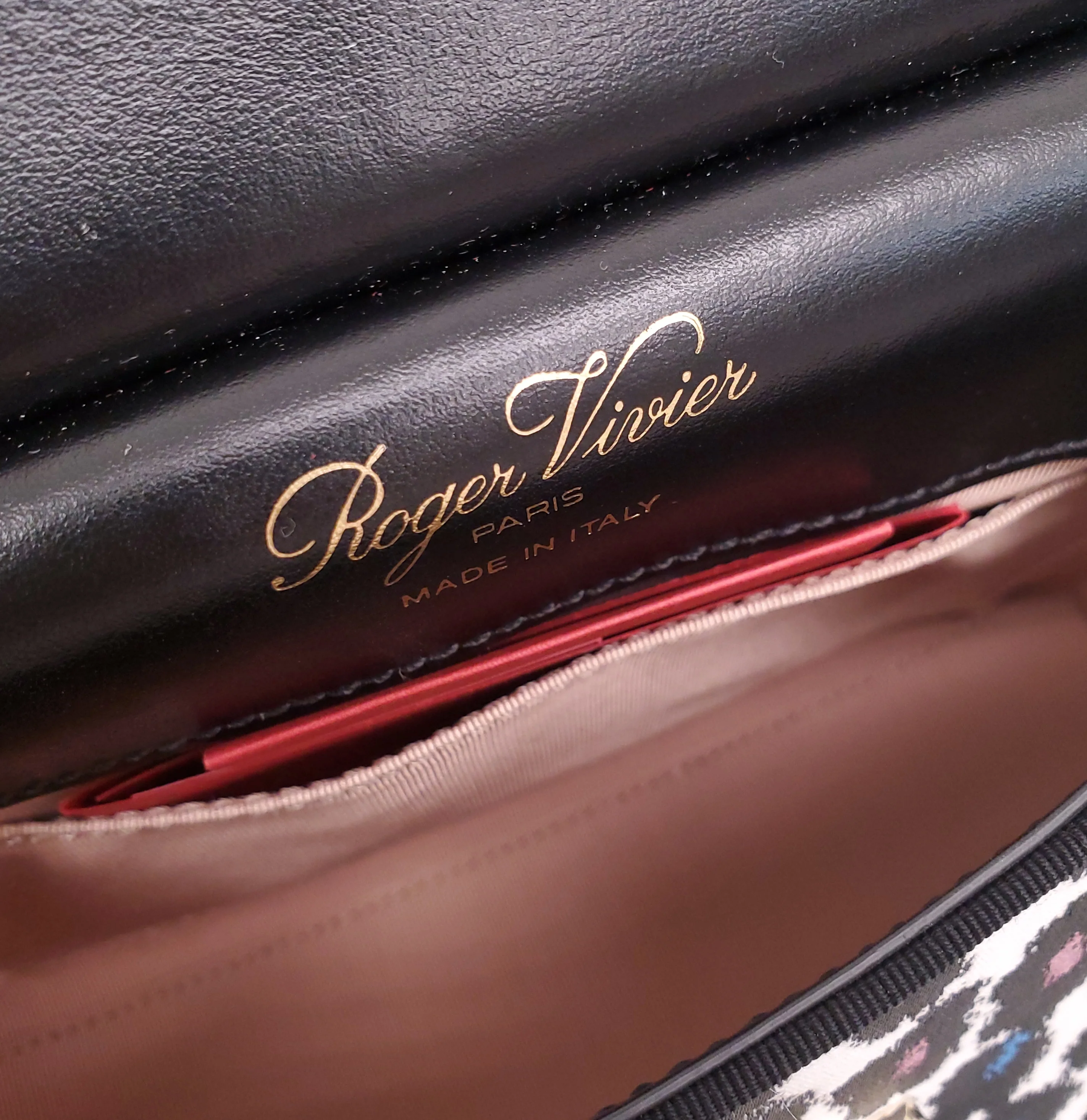 ROGER VIVIER BOWELS BAG WITH SEQUIN CROSSBODY STRAP - Image 8