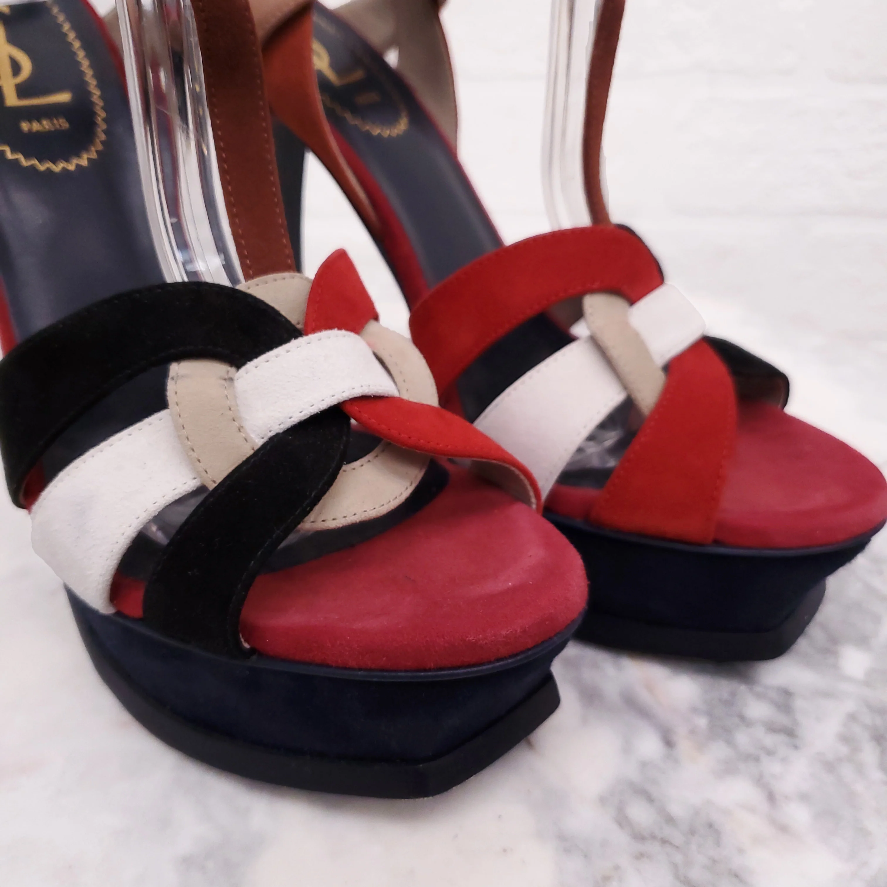 SAINT LAURENT MULTI-COLOUR TRIBUTES - SIZE 37.5 - Image 3