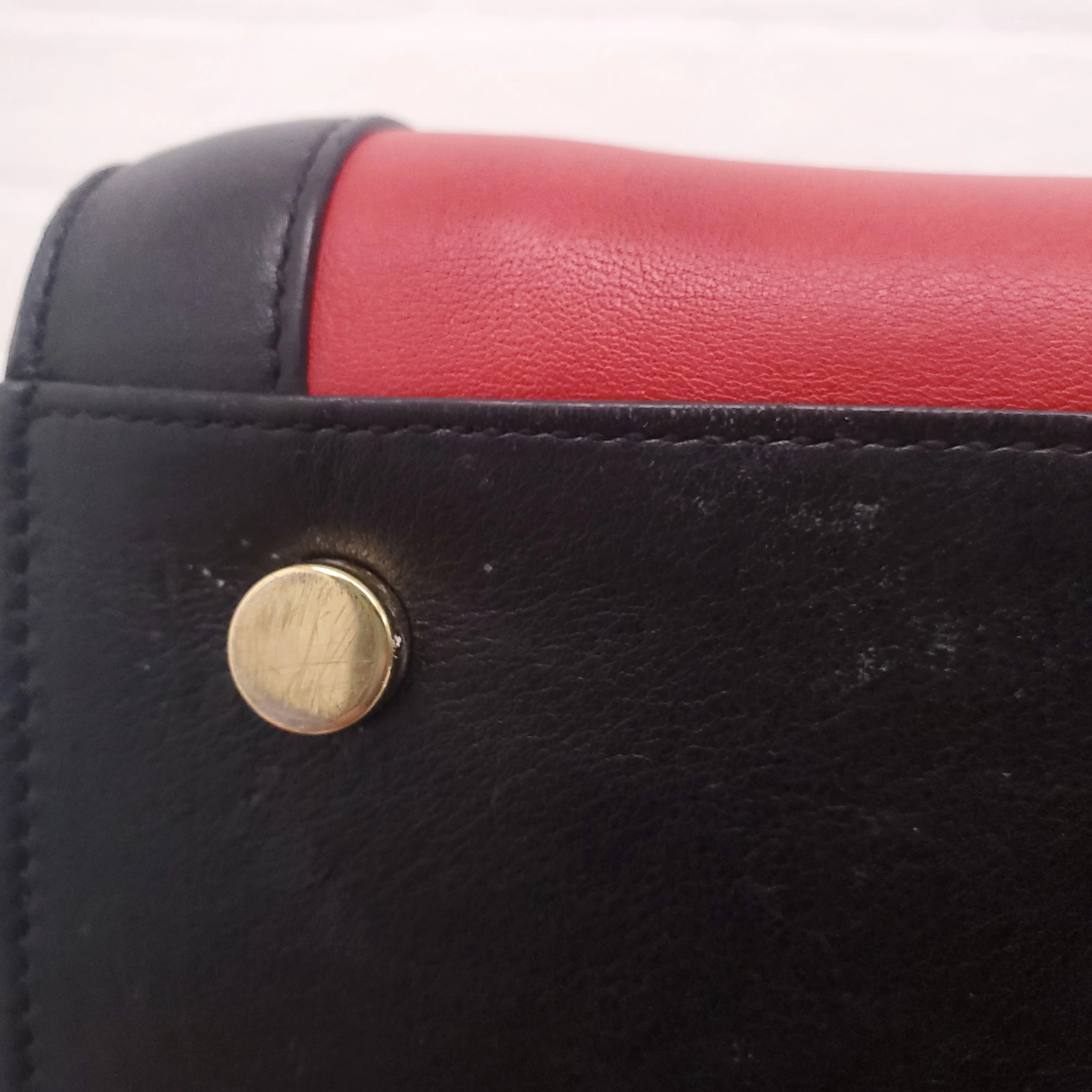 SAINT LAURENT RED AND BLACK SAC DE JOUR - Image 10