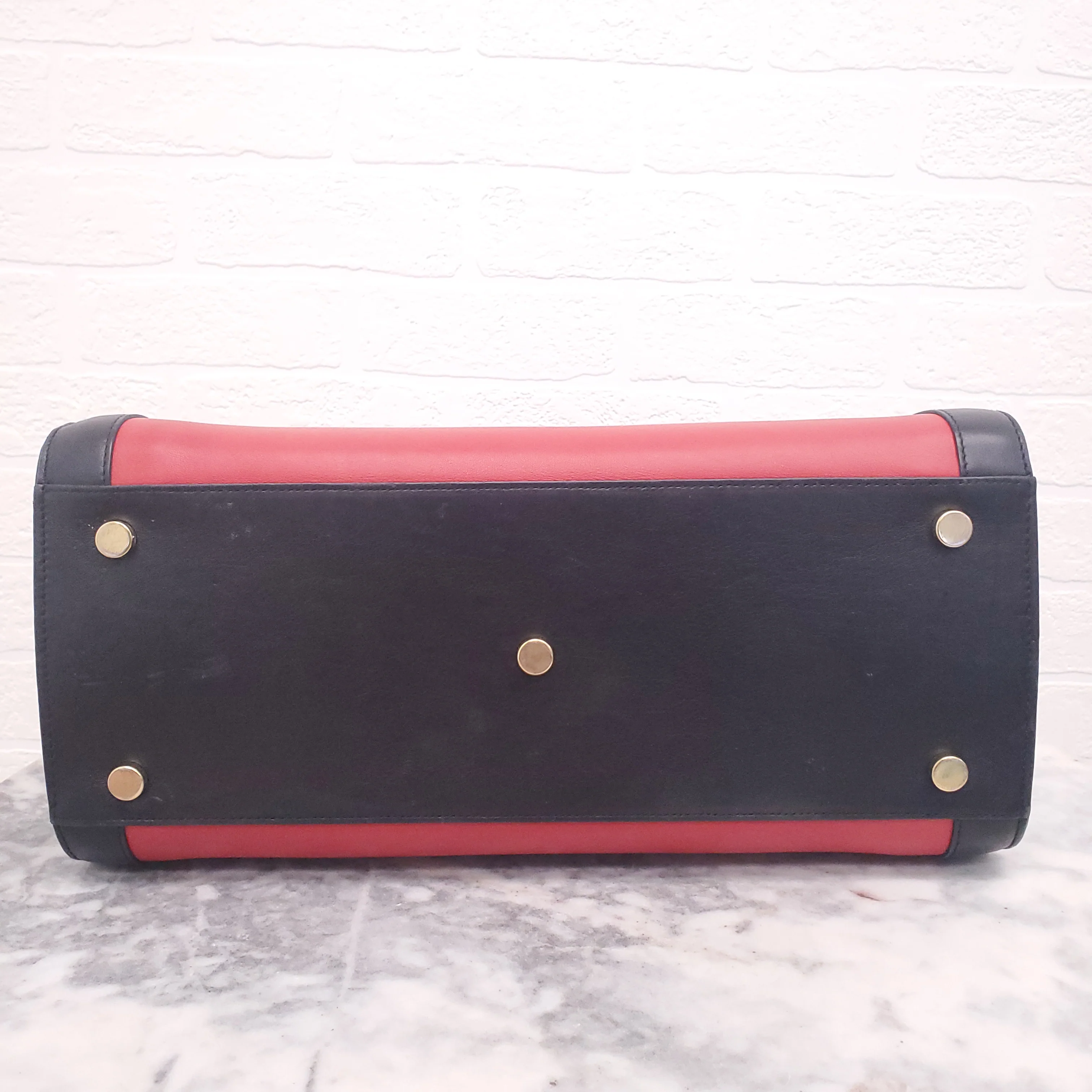 SAINT LAURENT RED AND BLACK SAC DE JOUR - Image 9