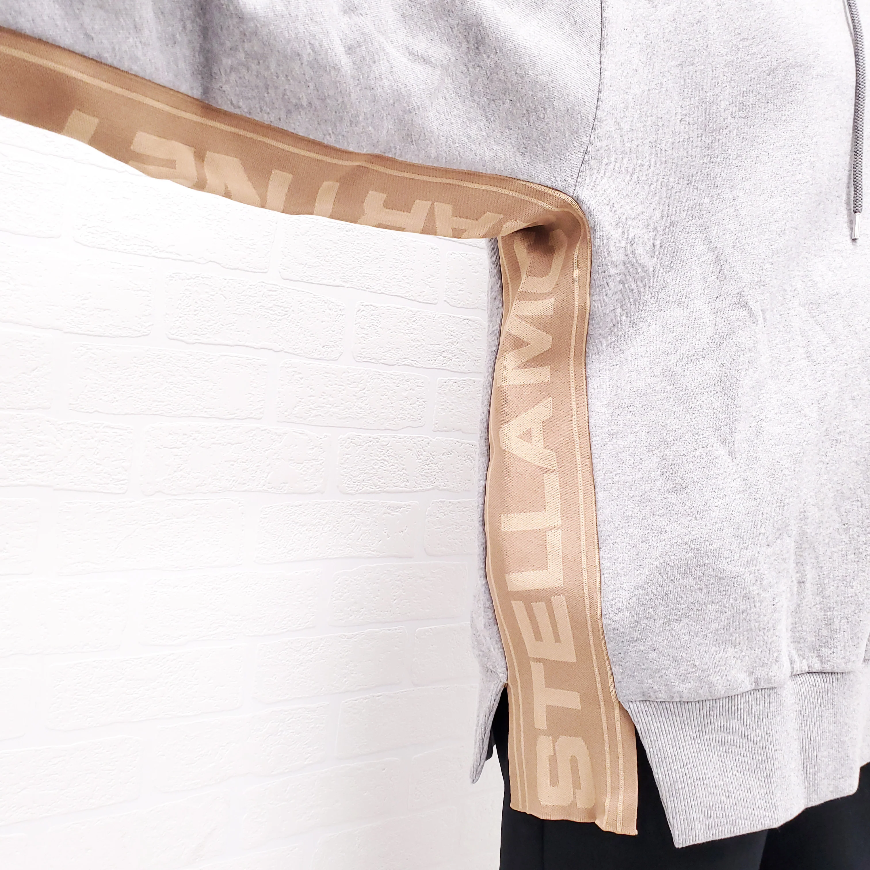 STELLA MCCARTNEY GREY LOGO HOODIE - SIZE S - Image 5