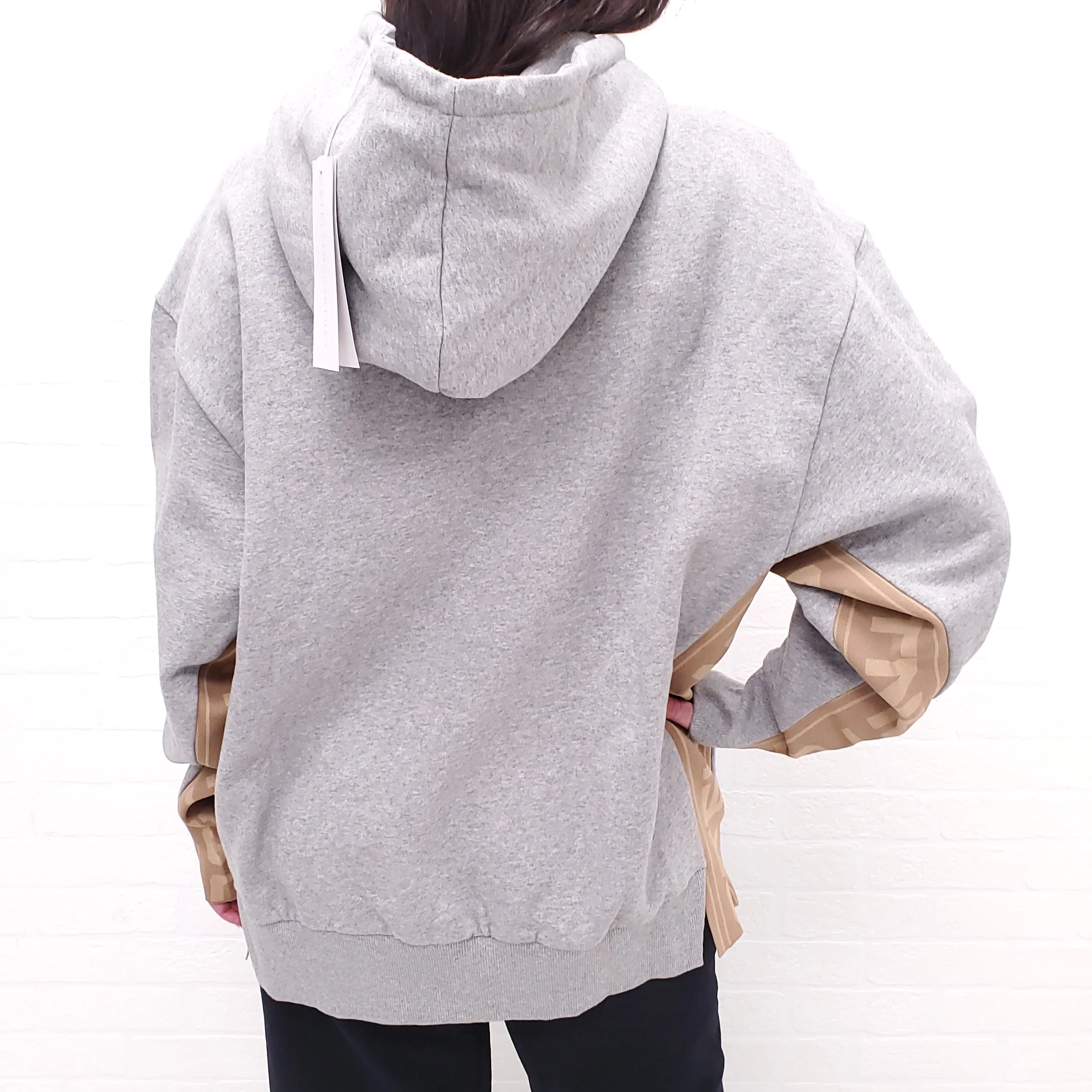 STELLA MCCARTNEY GREY LOGO HOODIE - SIZE S - Image 6