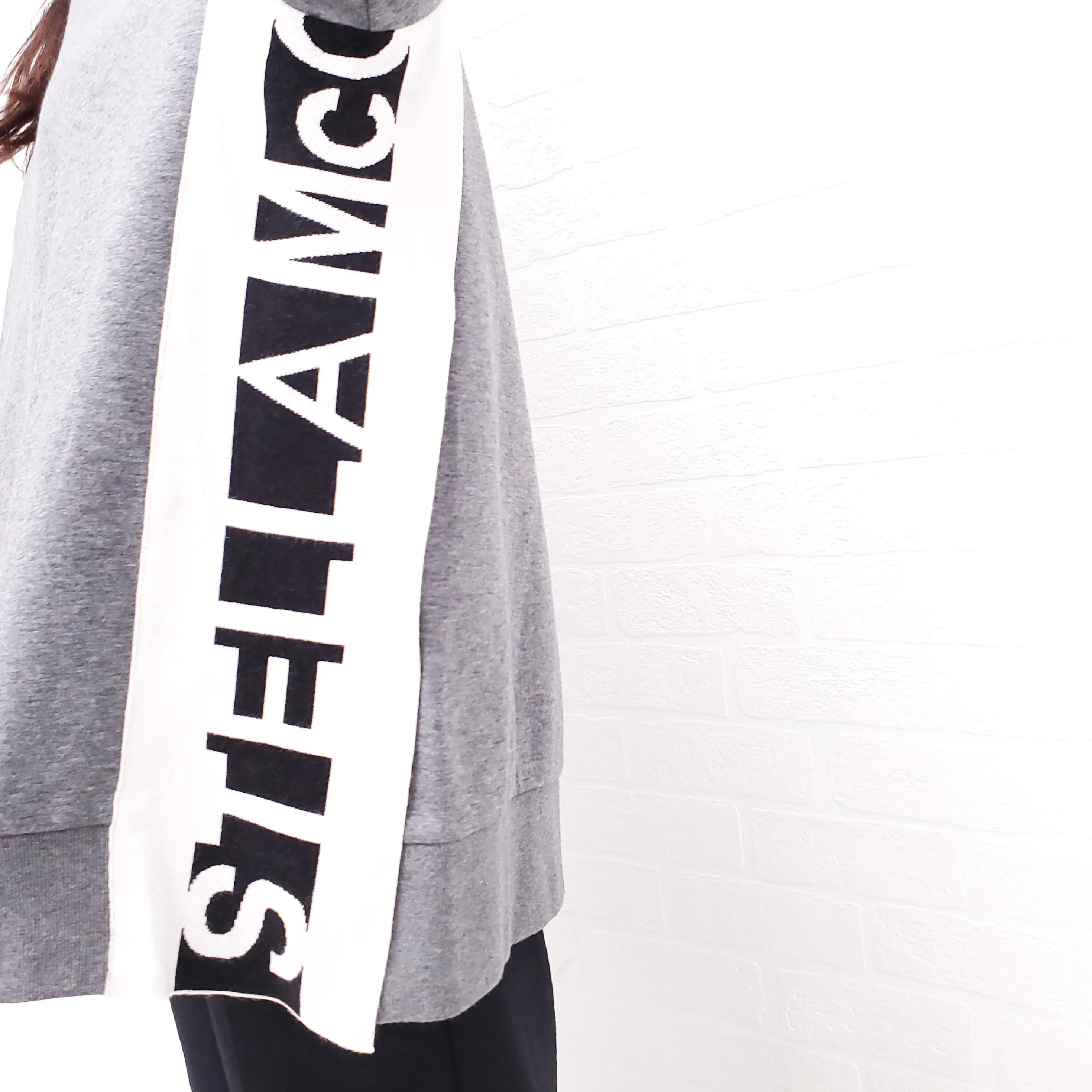 STELLA MCCARTNEY GREY LOGO SWEATSHIRT - SIZE 40 - Image 6