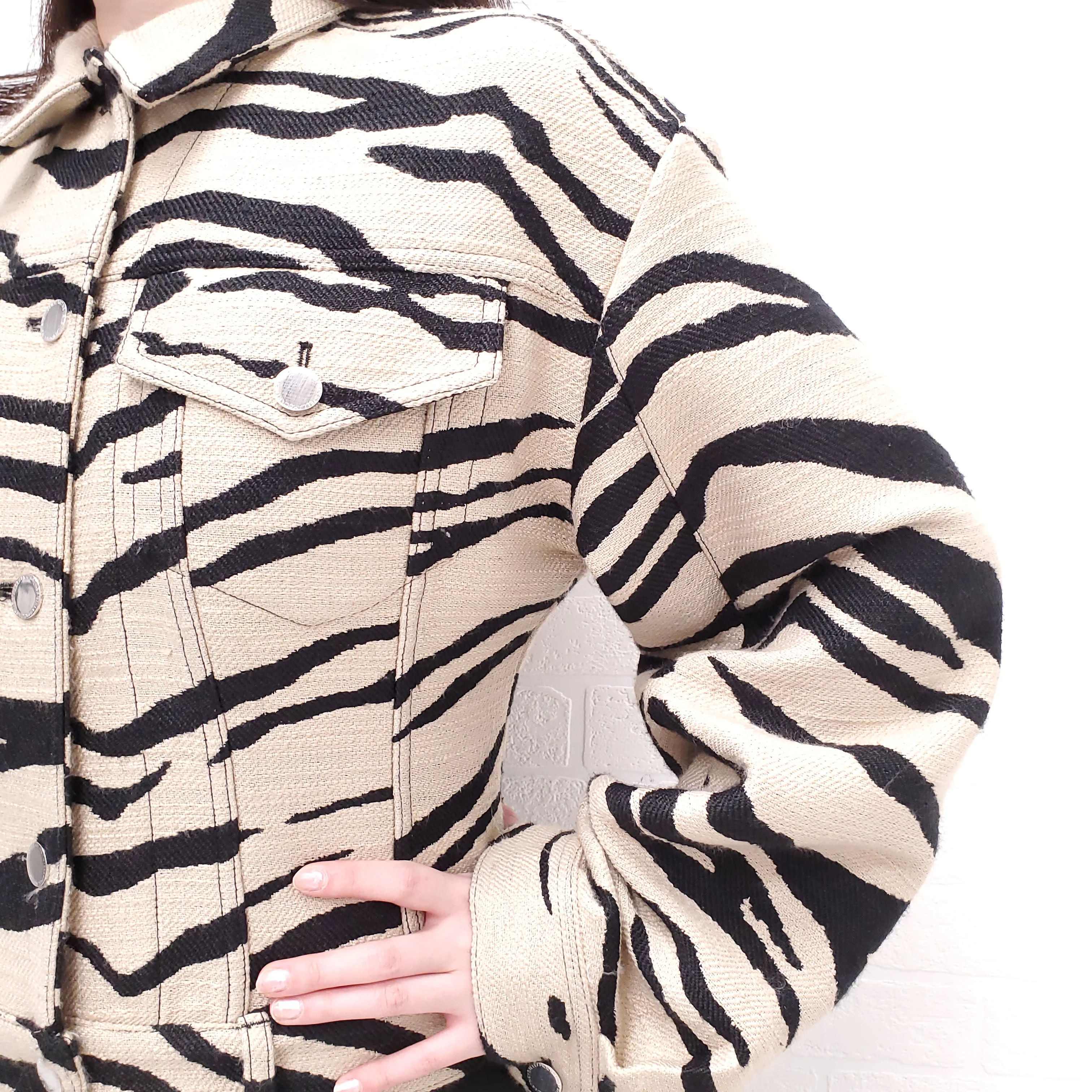 STELLA MCCARTNEY ZEBRA PRINT JACKET - SIZE 40 - Image 4