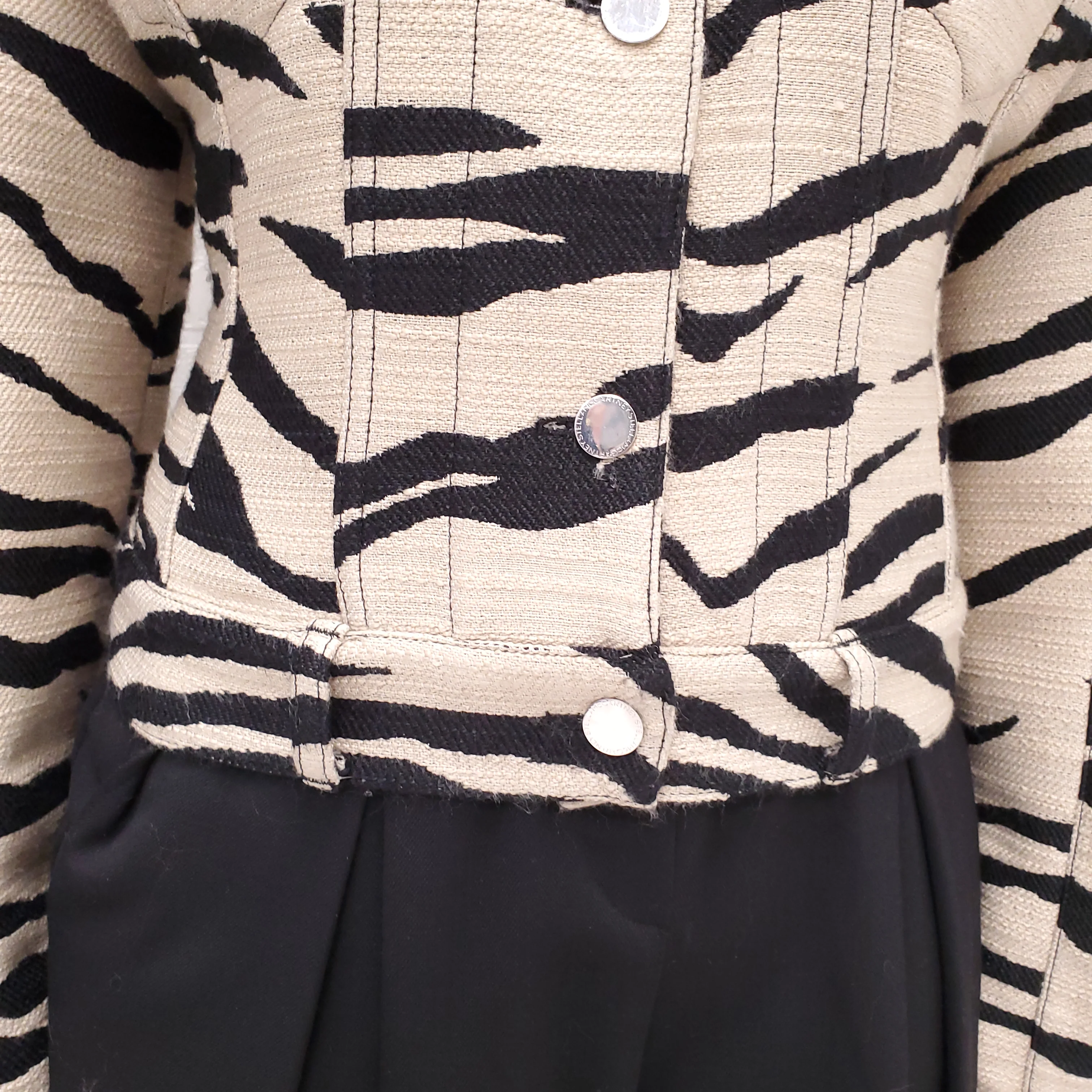 STELLA MCCARTNEY ZEBRA PRINT JACKET - SIZE 40 - Image 6