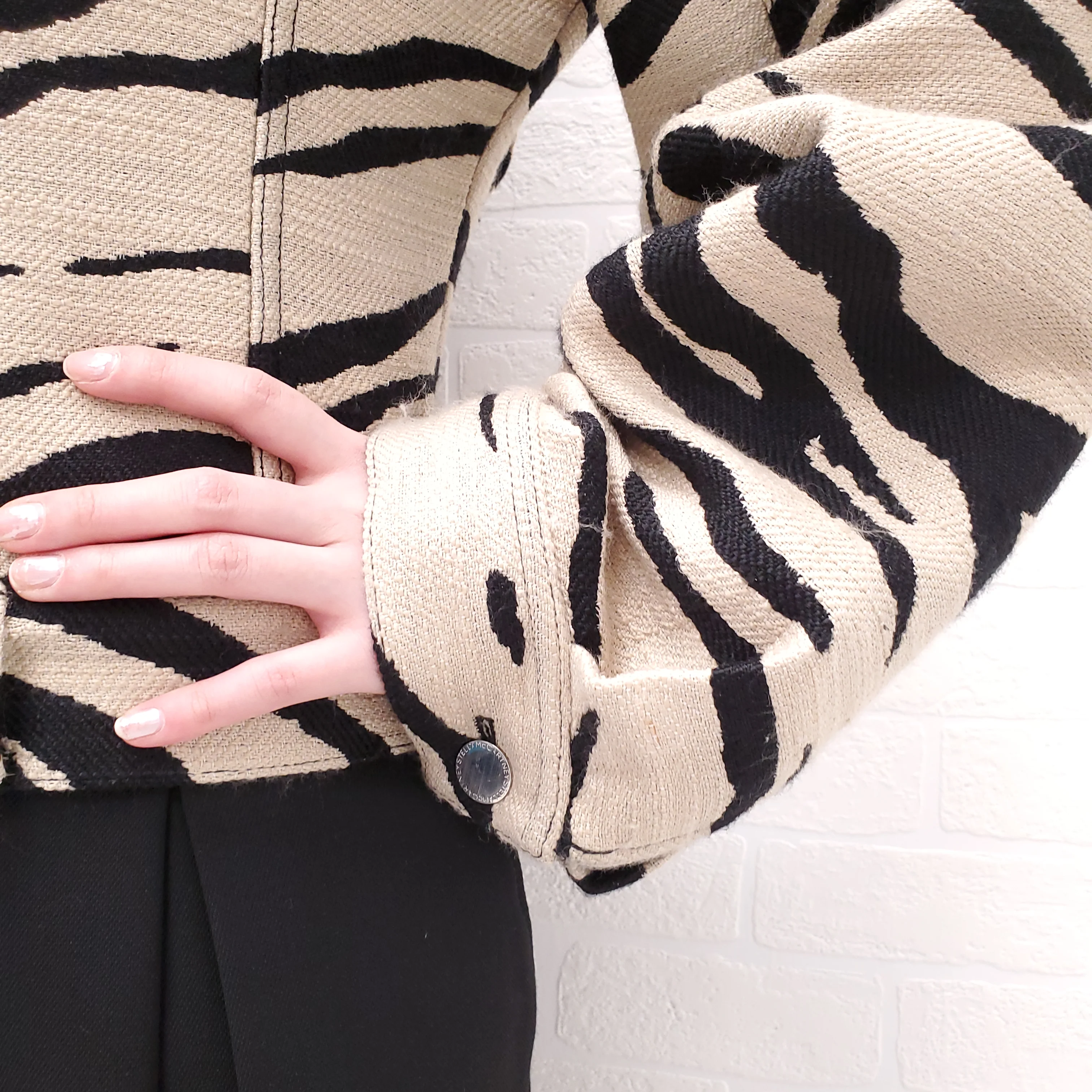 STELLA MCCARTNEY ZEBRA PRINT JACKET - SIZE 40 - Image 7