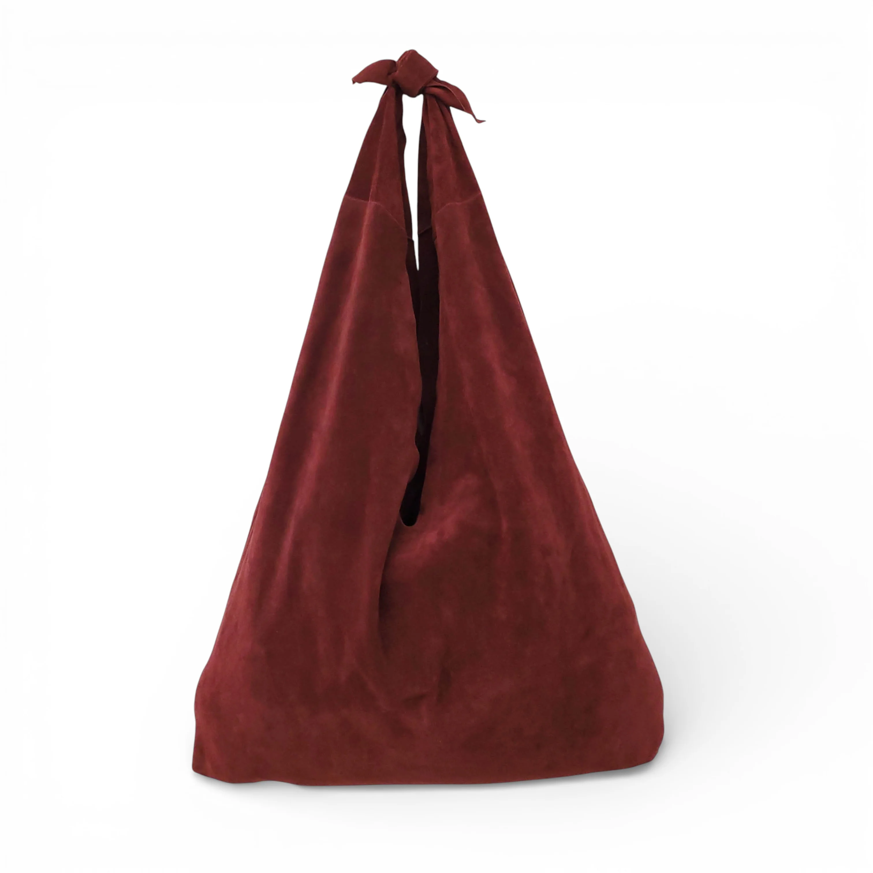 THE ROW BURGUNDY SUEDE SHOULDER BAG - Image 4