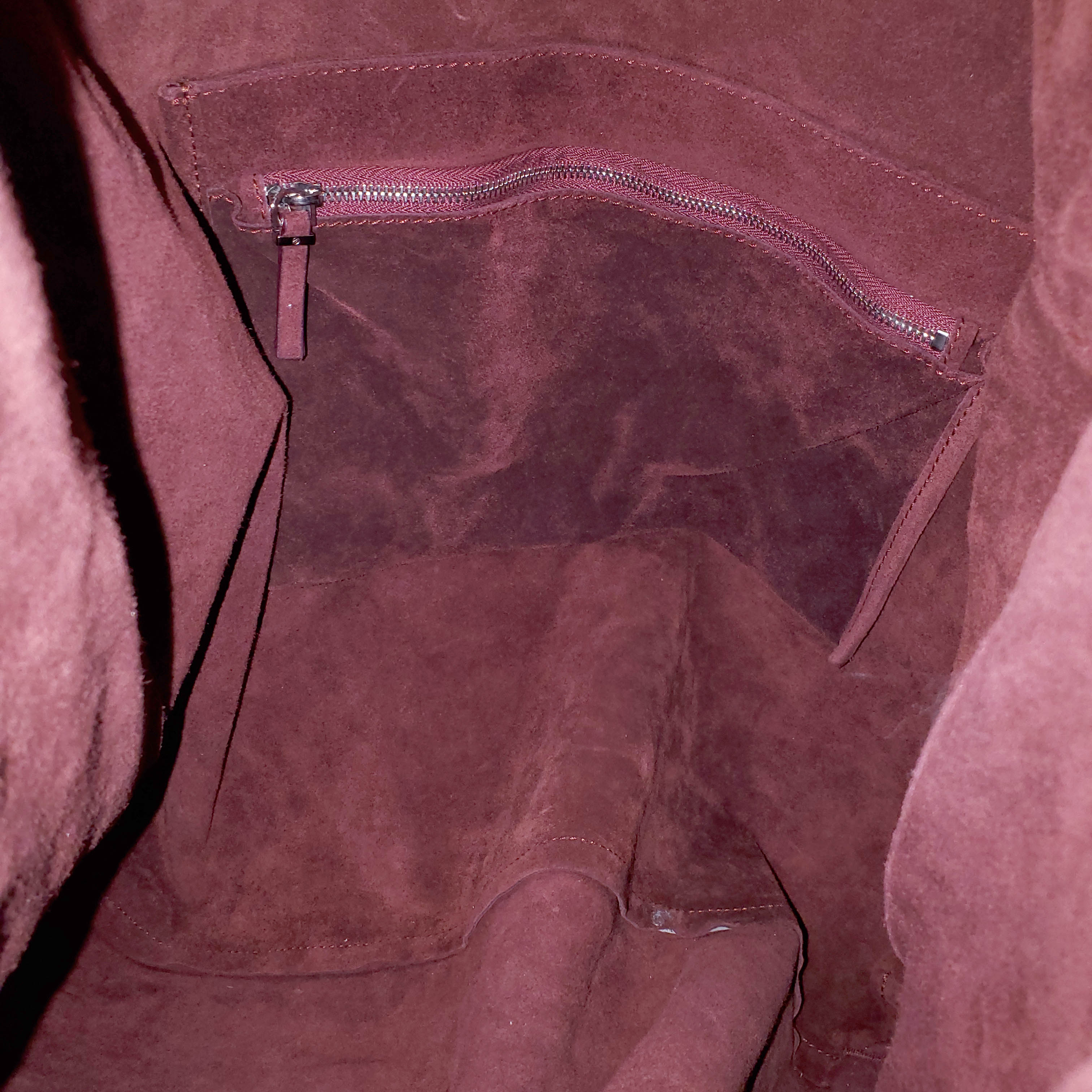 THE ROW BURGUNDY SUEDE SHOULDER BAG - Image 5