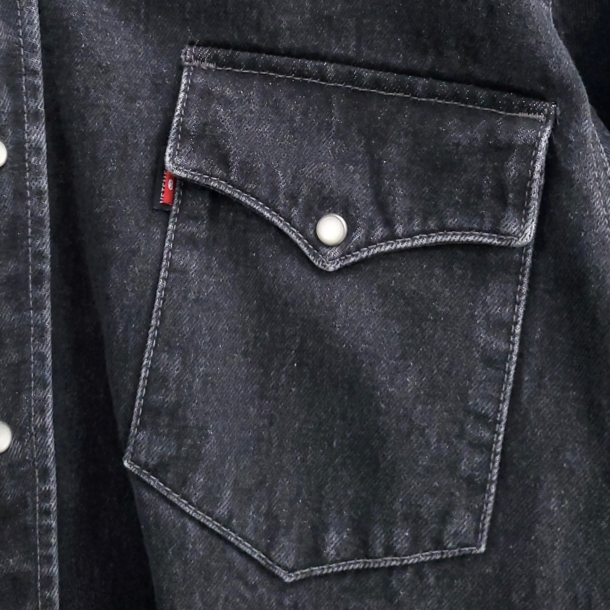 VETEMENTS X LEVIS BLACK OVERSIZED DENIM JACKET - SIZE XS - Image 6