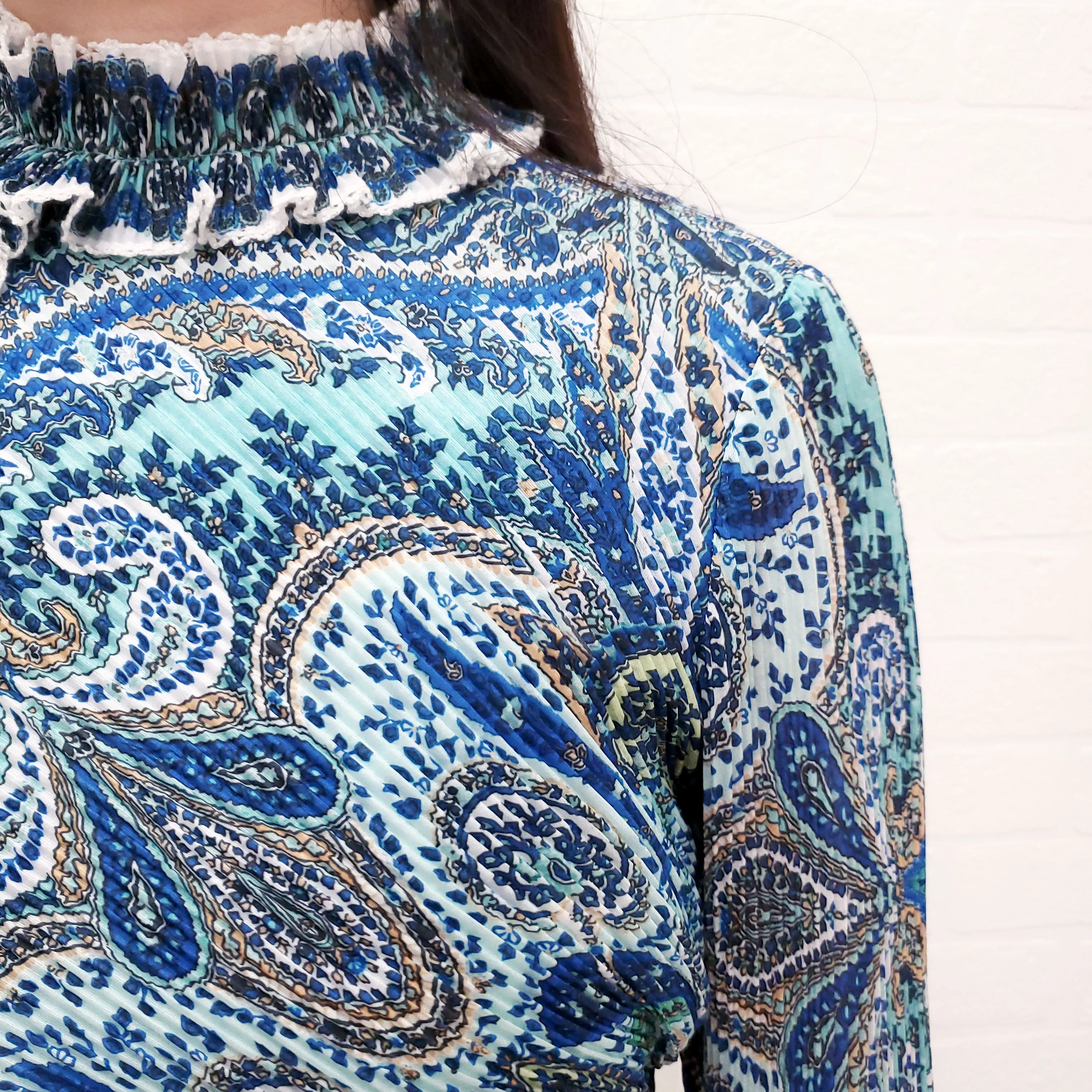 ZIMMERMANN 'MONCUR RUFFLE NECK BODICE TOP' - SIZE 2/M - Image 3