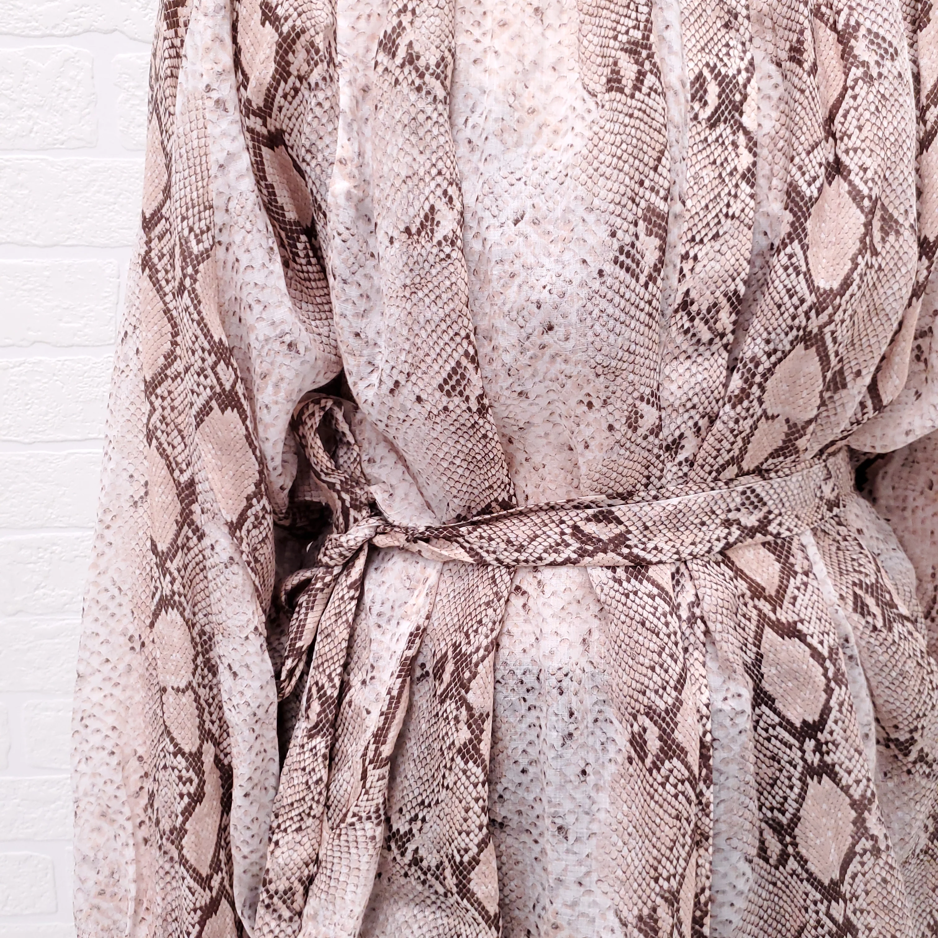 ZIMMERMANN SNAKE 'BELLITUDE BATWING' BLOUSE - SIZE 3/L - Image 4